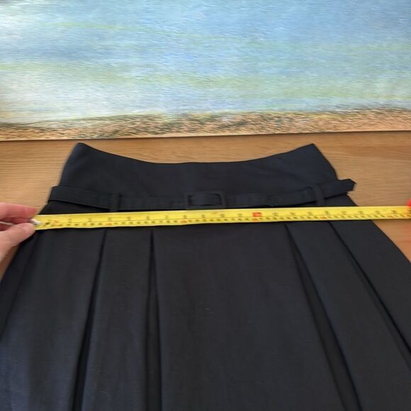 Zara Basic Black pleated mini skirt with belt size US 14 BUT see Measurements - Picture 7 of 8